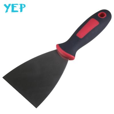 China Professional YEAH Stainless Steel Handle Stainless Steel Putty Knife Construction Tool Rubber Plastic Scraper for sale