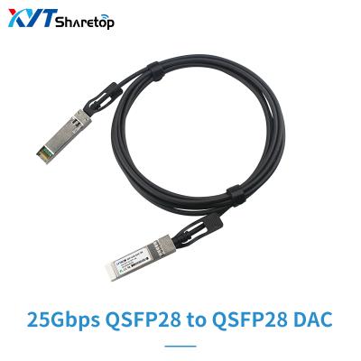 China Compatible FTTX Huawei ZTE sfp28 25G FTTH Fiber Optic Equipment Direct Attach Cable 1~5m SFP28 SFP28 30/24/26 to A.W.G. DAC for sale