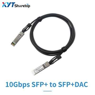 China FTTX Direct Attach Cable 10Gbps 0.2~15m SFP+ to SFP+ 30/24AWG DAC 10G for sale