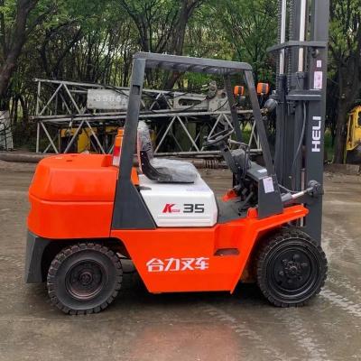 China Good Condition China Original Building Material Stores K35 H2000 CPCD35 3 Ton 3.5 Ton HELI Diesel Forklift Price Cheap for sale