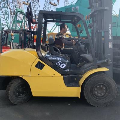 China Good Condition Original Building Material Stores Japan FD50T-10 5 Ton Komatsu FD50 Diesel Forklift Price Cheap for sale