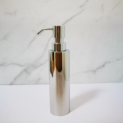 China Sustainable High Quality Luxury Mirror Polished Bathroom Accessories 304 Stainless Steel Liquid Soap Dispenser for sale