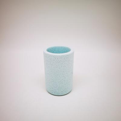 China Hot Sale High Quality Stylish Eco-friendly Polyresin Resin Bathroom Accessories Tumbler Sustainable for sale