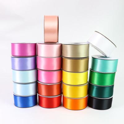 China Factory Hot Sale Recyled 1.5 Inch Satin Silk Fabric Ribbon Roll 38mm For Gift Wrapping for sale