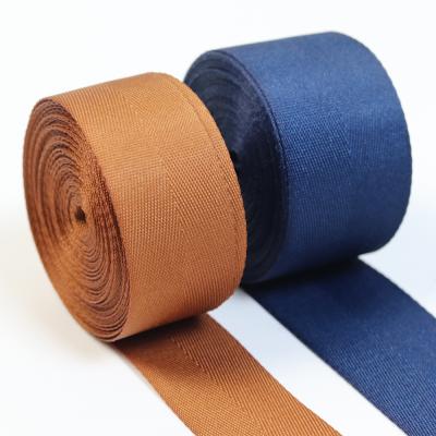 China Recyled Factory Double Face RPET Polyester Cotton Herringbone Tape for sale