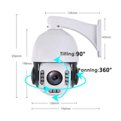 China Human Motion Tracking 5MP WDR 20X Lens PTZ Tracking Security Camera System Surveillance System Network Camera for sale