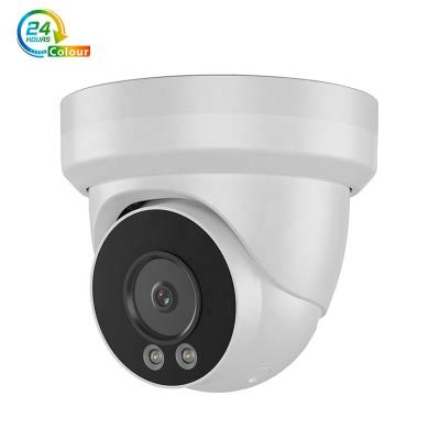 China NIGHT VISION 8mp Smart F1.6 Dual lens imx335 poe ip turret 4k cctv dome ip full color network camera for sale