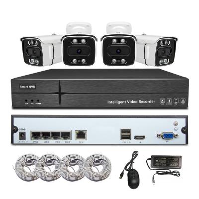 China High Quality PAN-TILT 4ch 8ch 4k 8mp POE NVR Kit Starlight Smart Dual Light POE Security Camera Kit nvr kit for sale