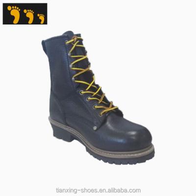 China High Quality Tumbled Mens Leather Designer Security Logger Formal Boots for sale