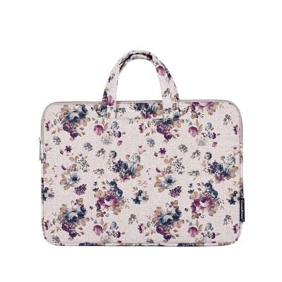 China High Quality Hot Selling Waterproof Women Handmade Canvas Briefcase Handbag Business Travel Computer Canvas Short Sleeve Laptop Bag for sale