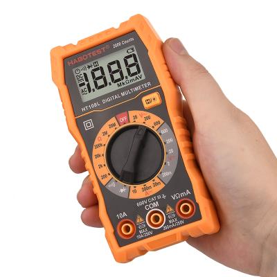 China Habotest HT108L Most Competitive DMM Digital Multimeter Tester Multimetro 600V Voltage 10A Currenct 20M Ohm Resistance CE HT108L for sale