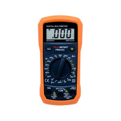 China PM8233C AC/DC Volt Ampere AC Resistance Temperature Gauge Digital Low Price 2000 Counts Multimeter PM8233C for sale