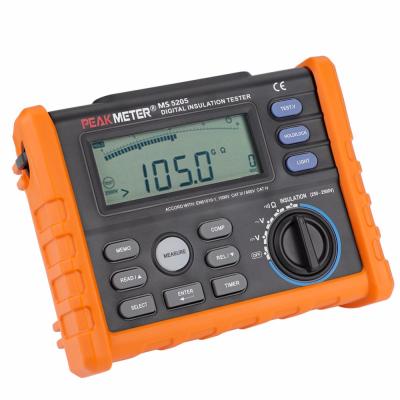 China With Megger 100G Ohm MS5205 MS5205 Analog Display 2500V Digital Multimeter Insulation Resistance Tester for sale