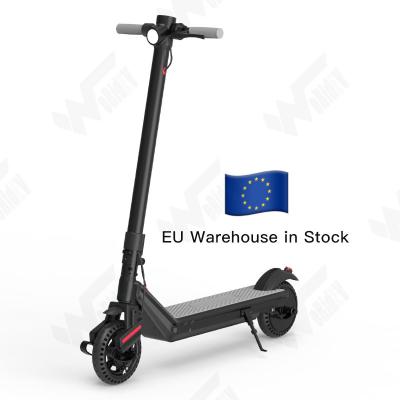 China 2021 new design 350w unisex electric scooter for wholesale in europe warehouse with 30km range for sale