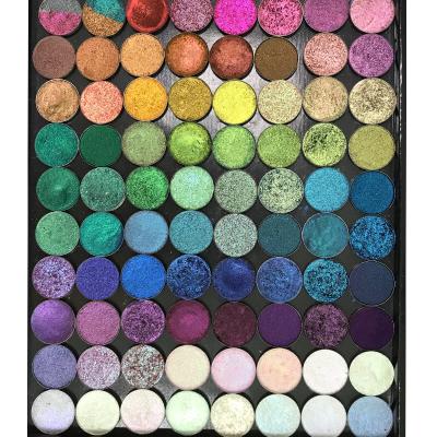 China Make your private label special color duochrome eye shadow pallete low moq DIY makeup eyeshadow palette OEM & ODM zu verkaufen