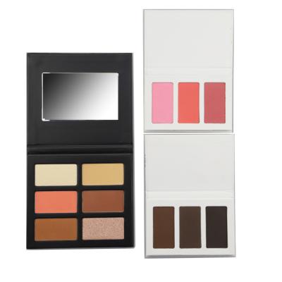 China OEM 3color 6colors Cheek Blush Palette , Contour Blush Highlighter Palette for sale