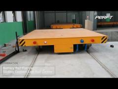 Flatbed Material Handling Electric 3t Rail Transfer Cart Heavy Duty