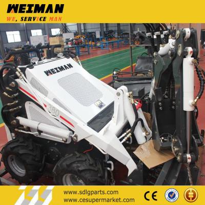 China skid steer front end loader, skid shovel loader,mini skid steer loader with breaker for sale