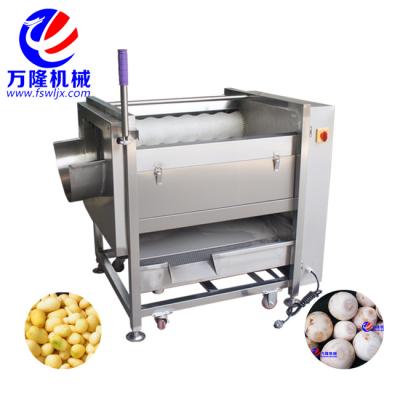 China High efficient root vegetable brush roller taro cassava washing and peeling machine for sale