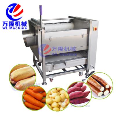 China Speed ​​Adjustable Commercial Used Potato Peeling Machine / Potato Peeler for sale