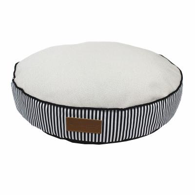 China COO-2762 Breathable Striped Comfortable Canvas Dog Bed Dog Sofa Pet Accessories China Supplier for sale