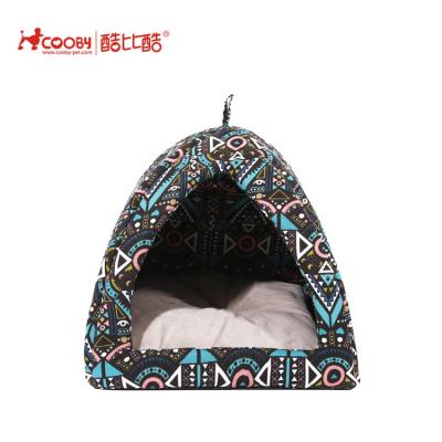 China Fashion Sustainable Wholesale Custom Plush Pet House Igloo Promotional Portable Indoor Pet Bed for sale