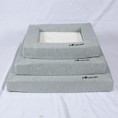 China Sustainable Custom Shaped Memory Foam Orthopedic Dry Pet Bed Luxury Cushion Dog Mattress for sale