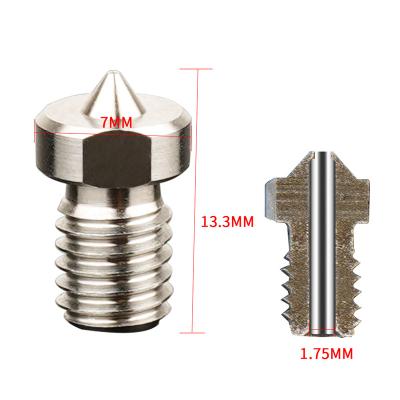 China Garment Shops Brass Nozzle 1.75mm 0.2/0.3/0.4/0.5 Extruder Print Head For 3D Printer Accessories for sale