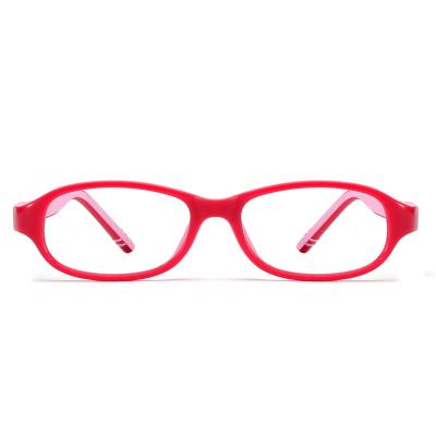 China TR And Silicon Dual Use Anti Slip Design Oval Optical Sight Children Glasses for sale