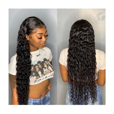 China Water Wave Hd Lace Wig Vendor, Hd Transparent Swiss Lace Hair Frontal Wigs, 40 Inches Wigs For Black Women for sale