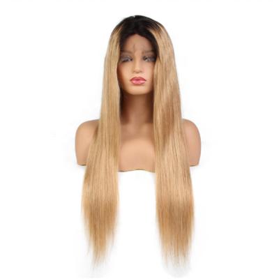 China 1B27 Ombre Hair 28 Lace Wig Manufacturer Silky Straight Brazilian Hair Full Lace Wigs Braiding Wigs Wholesale for sale