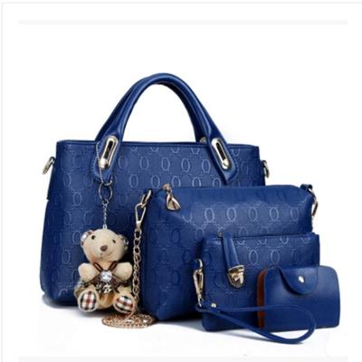 China Women's Daily Outdoor Designer Ladies Handbags For Ladies PU Compound Bag 4pcs Set Women Handbags Set for sale