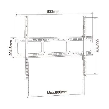 China China Manufacturer Adjustable Tv Bracket Wall Mount Vesa 2022 800x600 Mm TV Stand 42