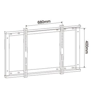 China China Manufacturer Cold Rolled 2022 Adjustable TV Wall Mount Bracket Vesa 680x400mm TV Stand 32