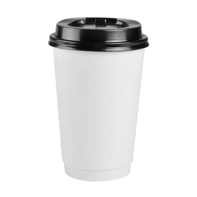 China Low MOQ Custom Environmentally Friendly Disposable Biodegradable Double Layer Paper Cup Biodegradable Coffee Cup With Lid Paper Cup for sale