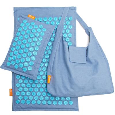 China Custom Bodybuilding Fitness Gym Acupuncture Massage Pad With Pillow Set for sale