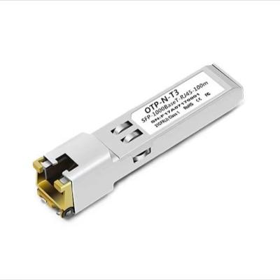 China FTTX 1000M Copper SFP Transceiver 1000BASE-T RJ45 SFP Module for sale