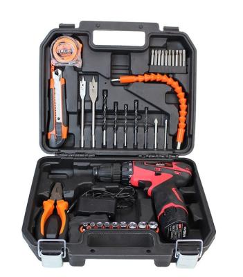 China Best Selling Durable 34pcs Lithium Electric Drill Tool Kit for sale