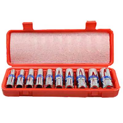 China Durable 10pcs Deep Socket Set For Car Repair for sale