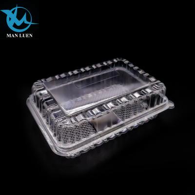 China Eco Friendly Disposable Bakery Clamshell Plastic Disposable Packaging for sale