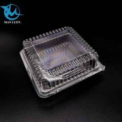 China Wholesale Fresh Disposable Clamshell Fruit Salad Disposable Plastic Food Container for sale