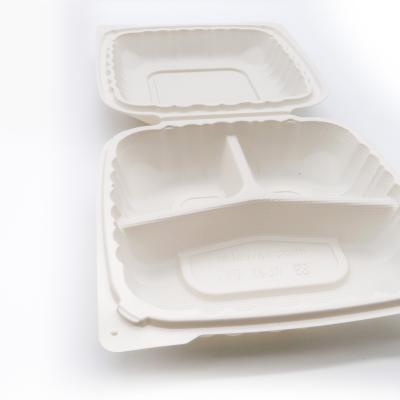 China Viable Custom Shape Plastic Trays Disposable Divided Vegetable Container for sale