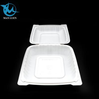 China Bento Boxes Microwavable Hinged Disposable Plastic Disposable for sale