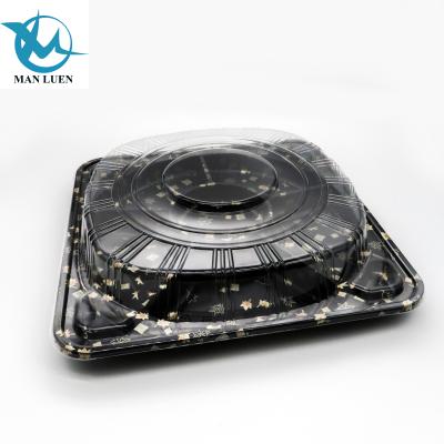 China Japanese Printing Plastic Disposable Party Disposable Tray for sale