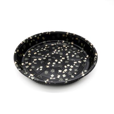 China Stored Part Food Cake Part Tray Sushi Container With Lid for sale