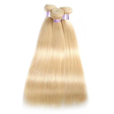 China 613 Virgin European Silky Straight Russian Blonde Hair, Unprocessed Virgin 10A Blonde Straight Cuticle Aligned Hair, 613 Blonde Hair Weave for sale