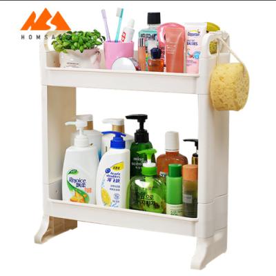 China Good Quality Multi-Layer Collapsible Plastic Kitchen Stored Storage Rack Corner Organize Storage Shelves for Kitchen and Toilet Bathroom for sale