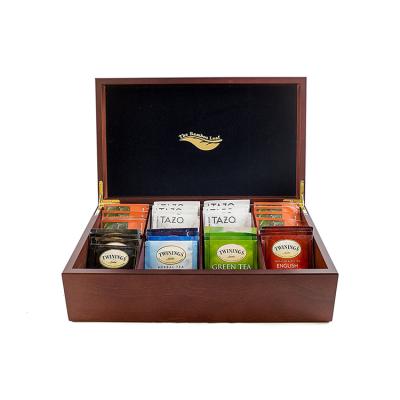 China Handmade Wholesale Delicate Quality Small Style Modern Vintage Wooden Tea Box for sale