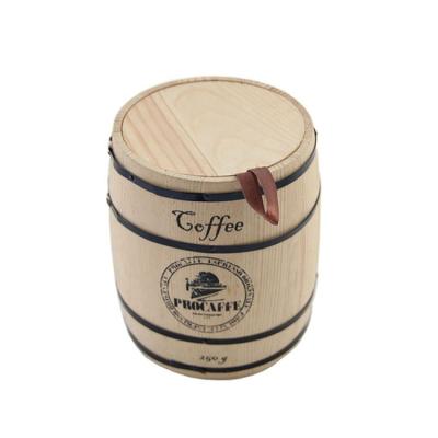 China Wholesale Europe Plain Color Eco - Friendly Small Wooden Barrel Coffee With Cheap Price for sale