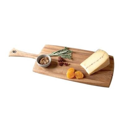 China Sustainable High Grade Unfinished Wooden Bread Pizza Cutting Board for sale